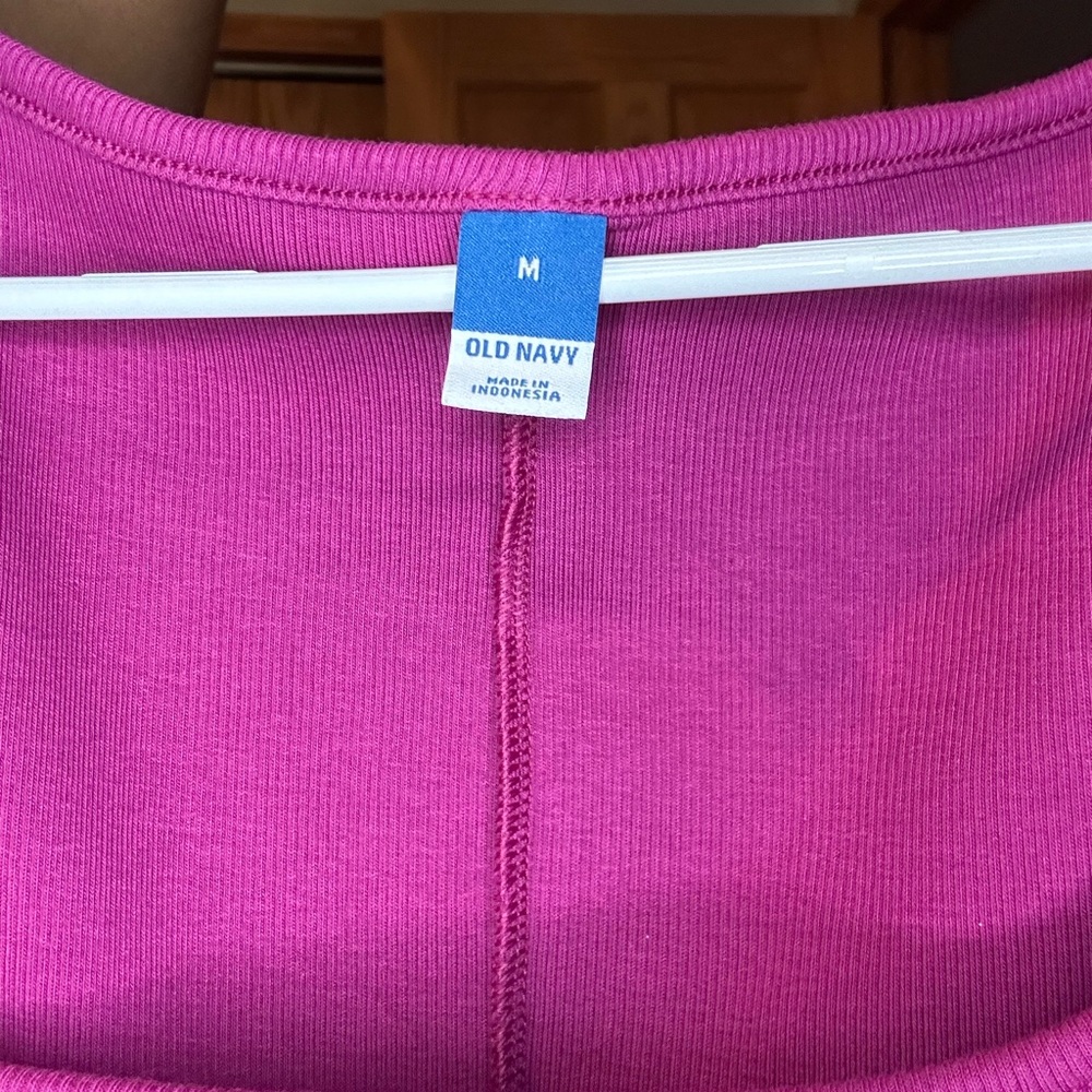 Old Navy Long Sleeve Magenta Dress - Picture 2 of 2